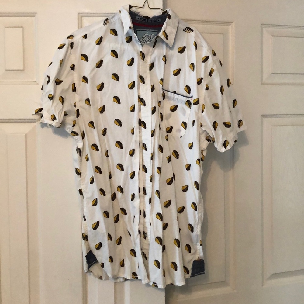 Good Vibes Slim Fit Large Taco Party Shirt!
